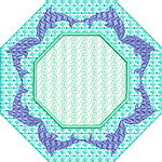 Aqua Marine Quiltblock 04