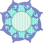 Aqua Marine Quiltblock 08