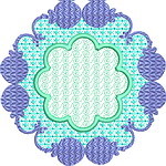 Aqua Marine Quiltblock 09