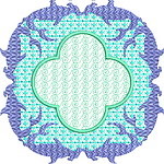 Aqua Marine Quiltblock 10