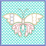 Butterfly Quiltblock 03