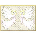 Trapunto Angel Quiltblock 02