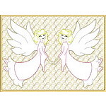 Trapunto Angel Quiltblock 02