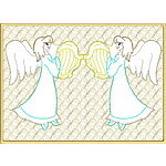 Trapunto Angel Quiltblock 04