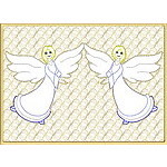 Trapunto Angel Quiltblock 06