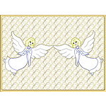 Trapunto Angel Quiltblock 07