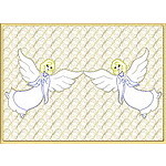 Trapunto Angel Quiltblock 07