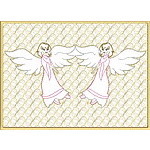 Trapunto Angel Quiltblock 10