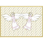 Trapunto Angel Quiltblock 10