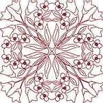 Redwork Quiltblock 01