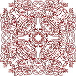 Redwork Quiltblock 07