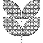 Blackwork Leave 08