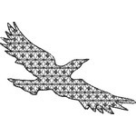 Basic Blackwork Bird 01