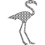 Basic Blackwork Bird 06