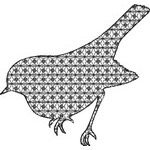 Basic Blackwork Bird 09