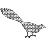 Basic Blackwork Bird 11