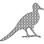 Basic Blackwork Bird 17