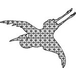 Basic Blackwork Bird 01