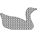 Basic Blackwork Bird 03