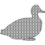 Basic Blackwork Bird 08