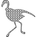 Basic Blackwork Bird 10