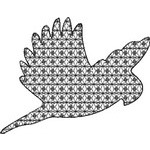 Basic Blackwork Bird 11