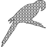 Basic Blackwork Bird 13