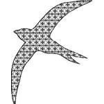 Basic Blackwork Bird 19