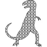 Basic Blackwork Dinosaur 16