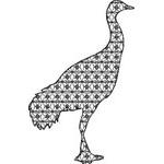 Basic Blackwork Bird 01