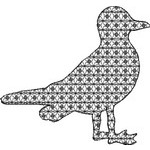 Basic Blackwork Bird 13