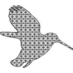 Basic Blackwork Bird 17