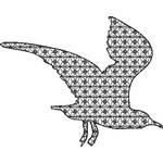 Basic Blackwork Bird 20