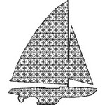 Basic Blackwork Boat 02