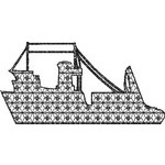 Basic Blackwork Boat 14