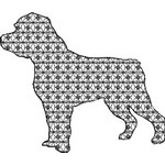 Basic Blackwork Dog 12