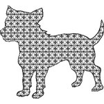 Basic Blackwork Dog 16