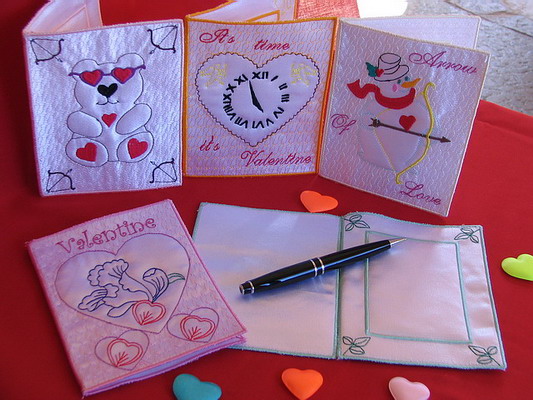 Trapunto Valentine Cards
