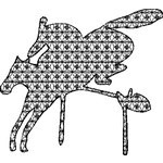 Basic Blackwork Horse 06