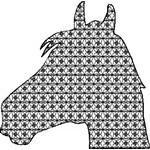 Basic Blackwork Horse 13