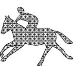 Basic Blackwork Horse 14