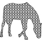 Basic Blackwork Horse 17