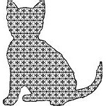 Basic Blackwork Cat 02