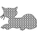 Basic Blackwork Cat 04