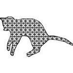 Basic Blackwork Cat 12