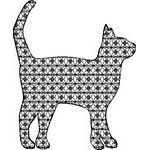 Basic Blackwork Cat 18