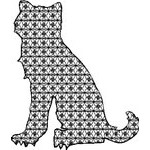 Basic Blackwork Cat 19