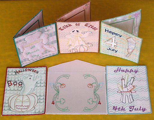 Trapunto Mixed Greeting Cards