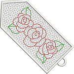 Colorful Roses Bookmark