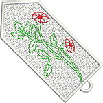 Colorful Flower Bookmark 04